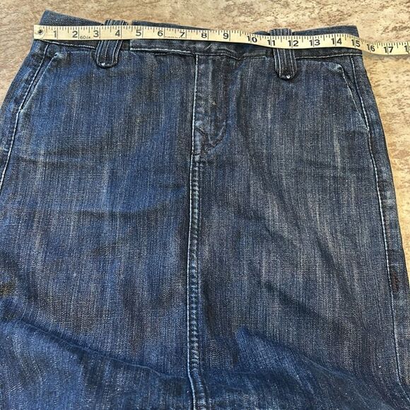 True Religion Blue Denim pencil skirt with Tan Label size 27 - Picture 5 of 7
